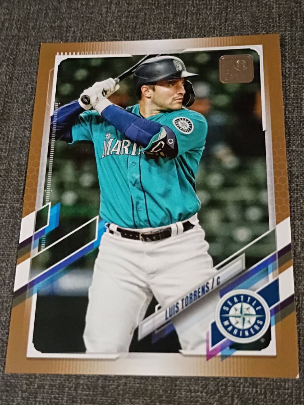 Luis Torrens 2021 Topps Update Gold Parallel SP Card #US147 Mariners C